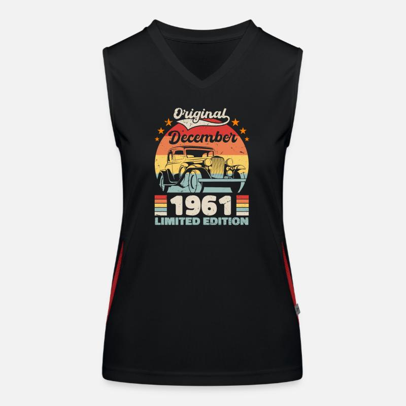 Dezember 1961 Geburtstagsgeschenk Dezember 1961 Funktionelles Kontrast-Tank Top für Frauen