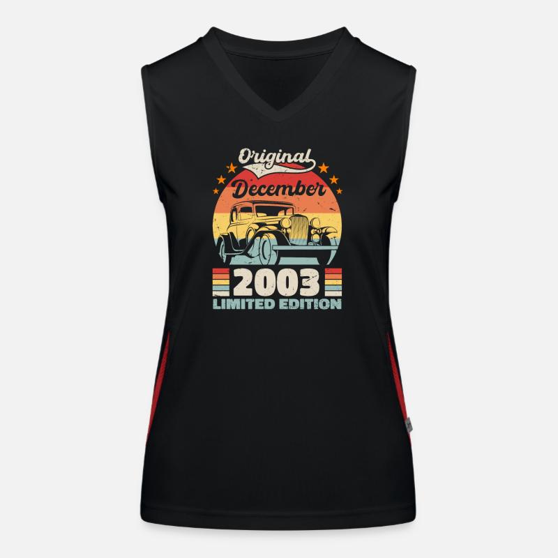 Dezember 2003 Geburtstagsgeschenk Dezember 2003 Funktionelles Kontrast-Tank Top für Frauen