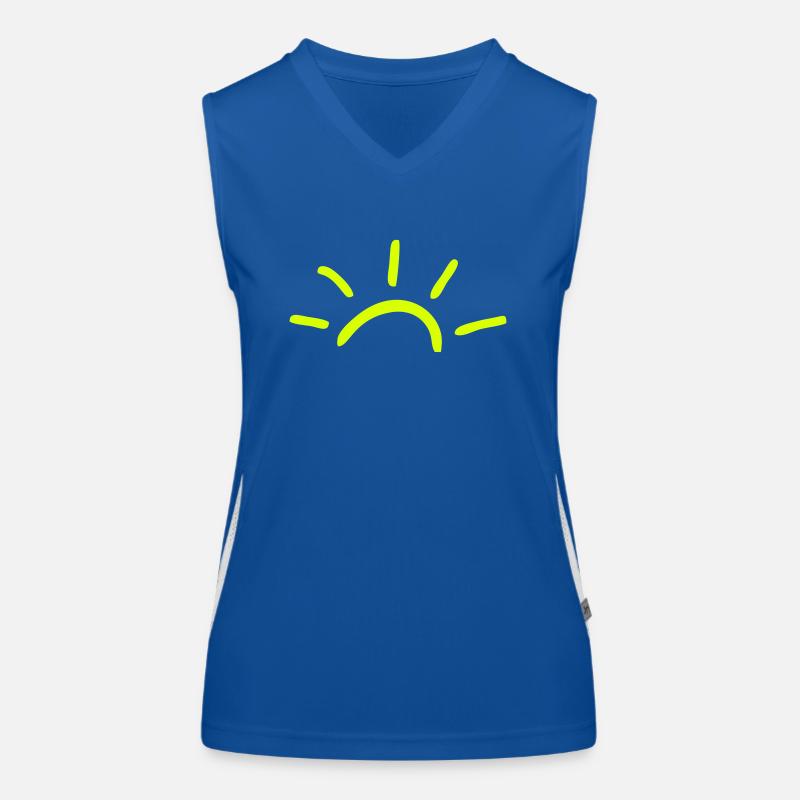 Sonne Funktionelles Kontrast-Tank Top für Frauen