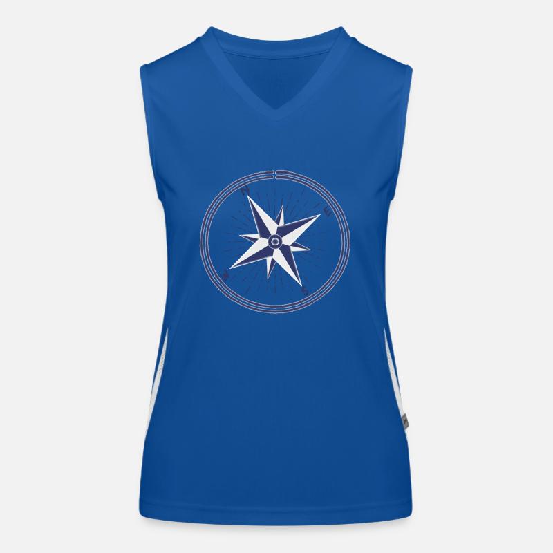 Wind Rose Maritime Women's Functional Contrast Tank Top