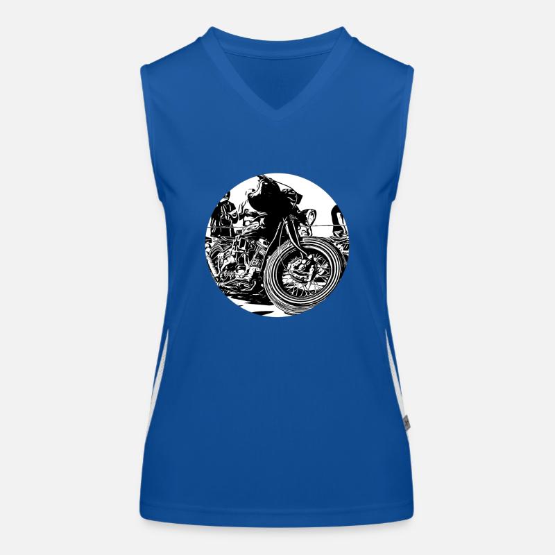 Motorcycle Women's Functional Contrast Tank Top
