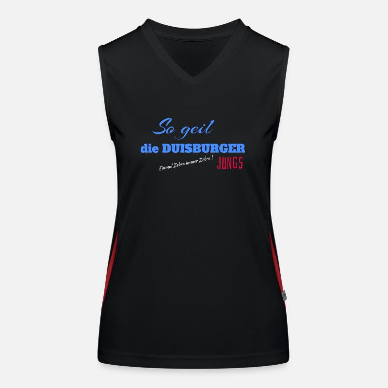 Duisburger Jungs Funktionelles Kontrast-Tank Top für Frauen