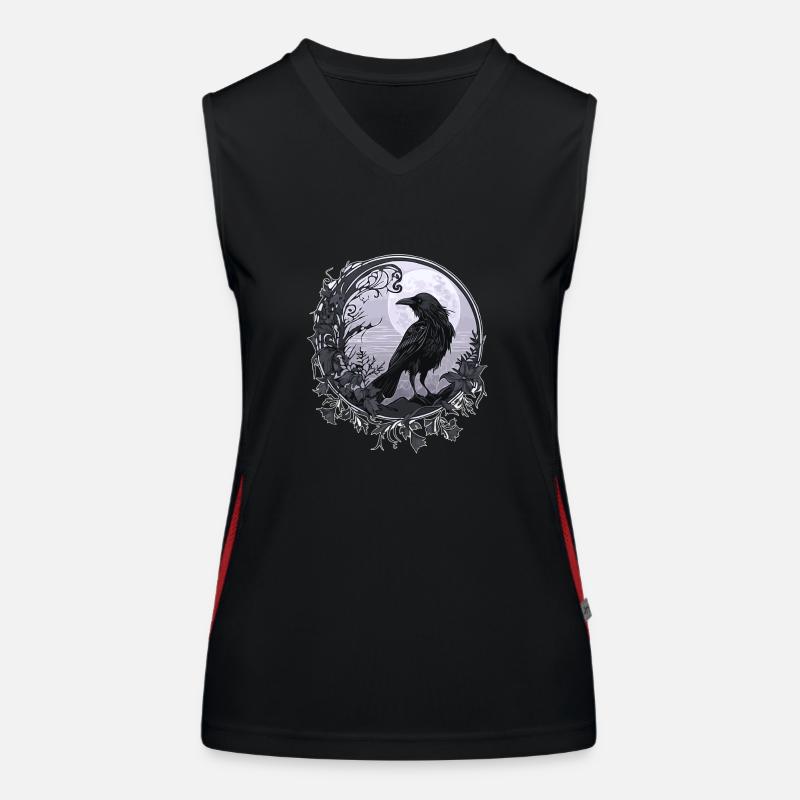 Rabe Krähe Funktionelles Kontrast-Tank Top für Frauen