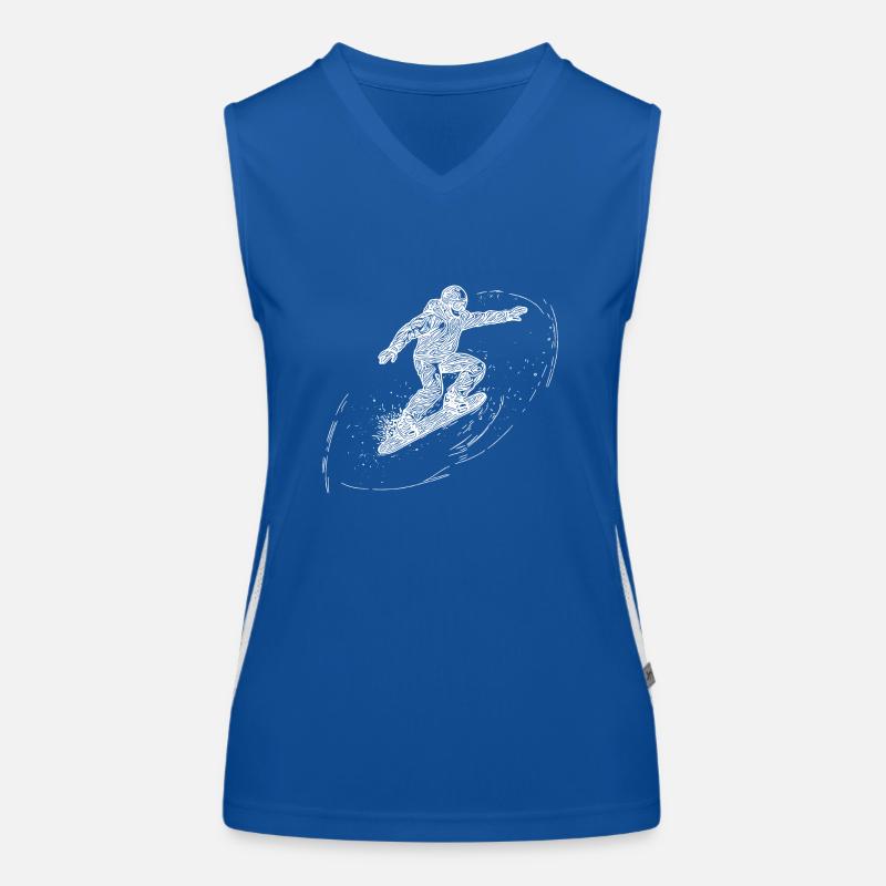Direction Tal Snowboarding Krasser Snowboard Style Débardeur respirant contrasté Femme