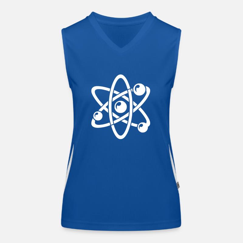 Atomic Nucleus Physics Atom Electron Atomic Model Women's Functional Contrast Tank Top
