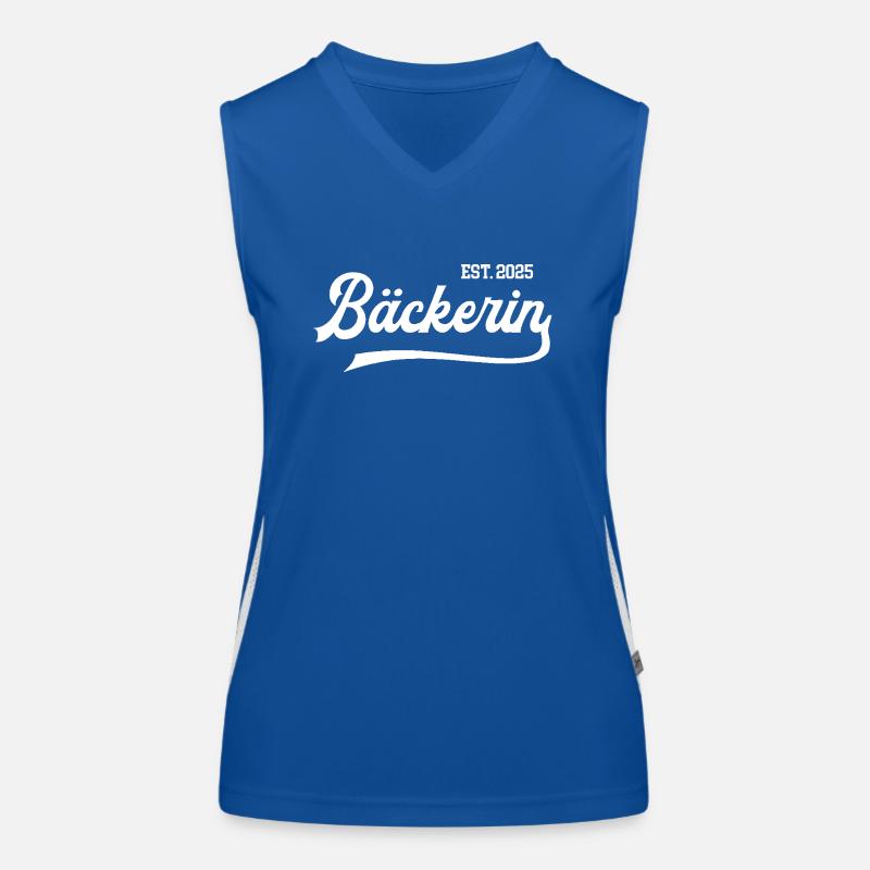 Bäckerin est 2025 Beruf Bäcker Bäckerei Azubi Funktionelles Kontrast-Tank Top für Frauen