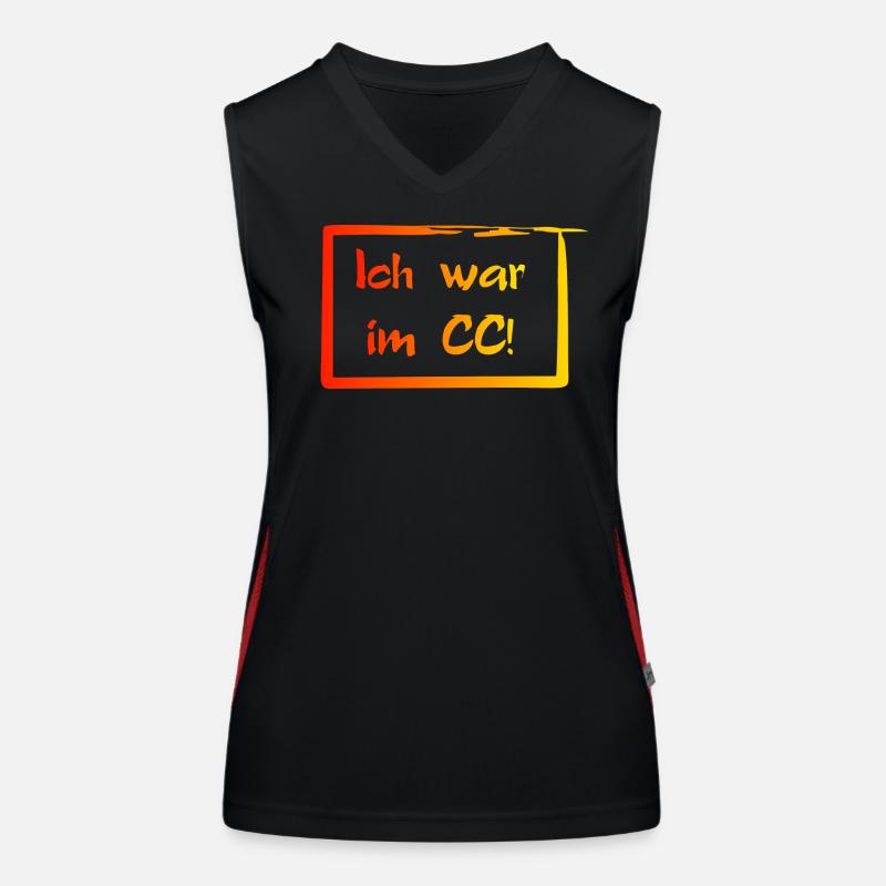 Ich war im CC! Funktionelles Kontrast-Tank Top für Frauen