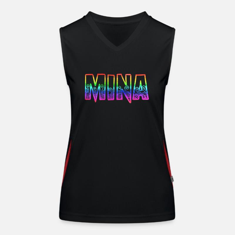 mina rs arc-en-ciel Débardeur respirant contrasté Femme
