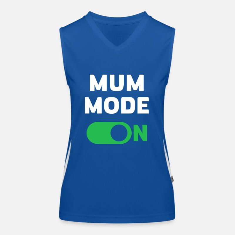 Mum Mode On Women's Functional Contrast Tank Top