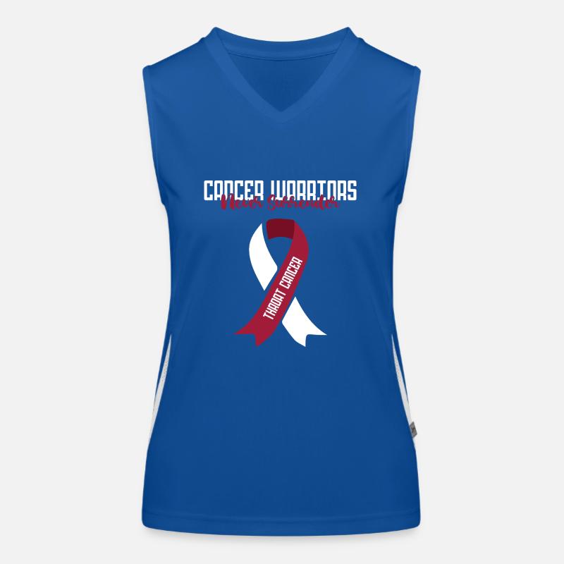 Throat cancer Women's Functional Contrast Tank Top