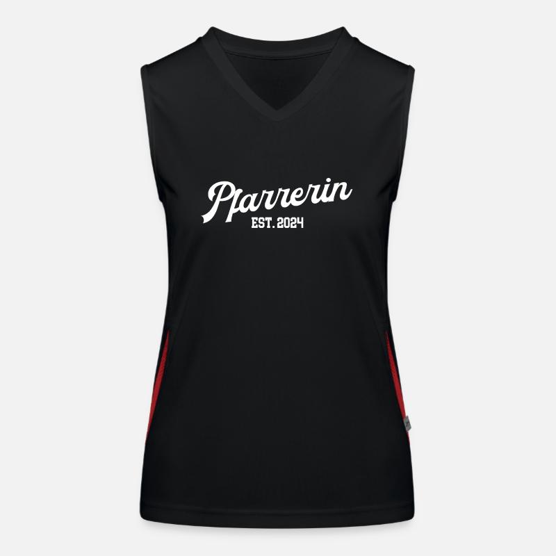 Pfarrerin 2025 Dankeschön Gemeinde Kirche Pastorin Funktionelles Kontrast-Tank Top für Frauen