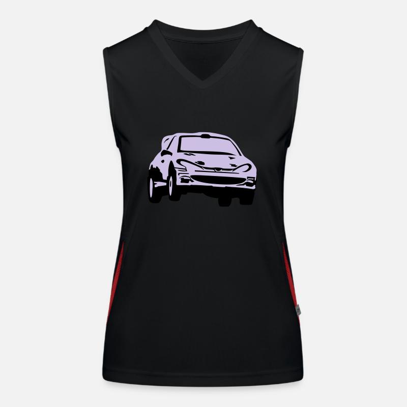 Rallye, Rallyeauto, Rennauto Funktionelles Kontrast-Tank Top für Frauen