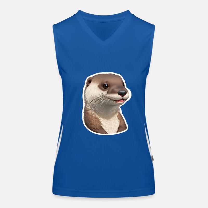 Loutre mignonne Débardeur respirant contrasté Femme