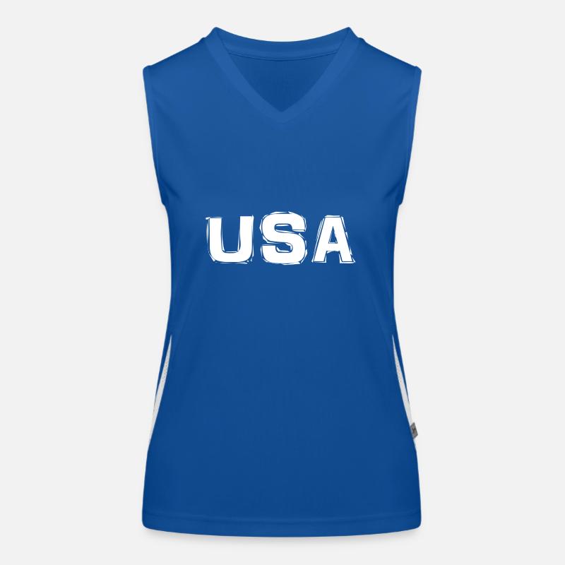 Etats-Unis Débardeur respirant contrasté Femme