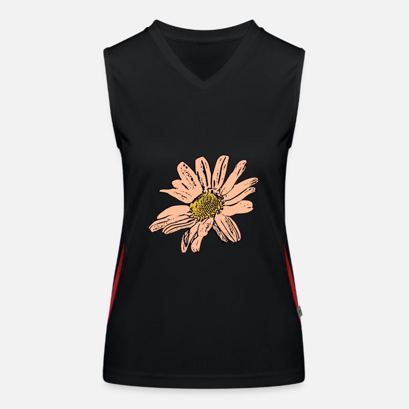 Fleur Pastel Fleurs Fleurs Pastel Débardeur respirant contrasté Femme