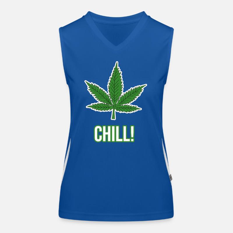 Hemp leaf Women's Functional Contrast Tank Top