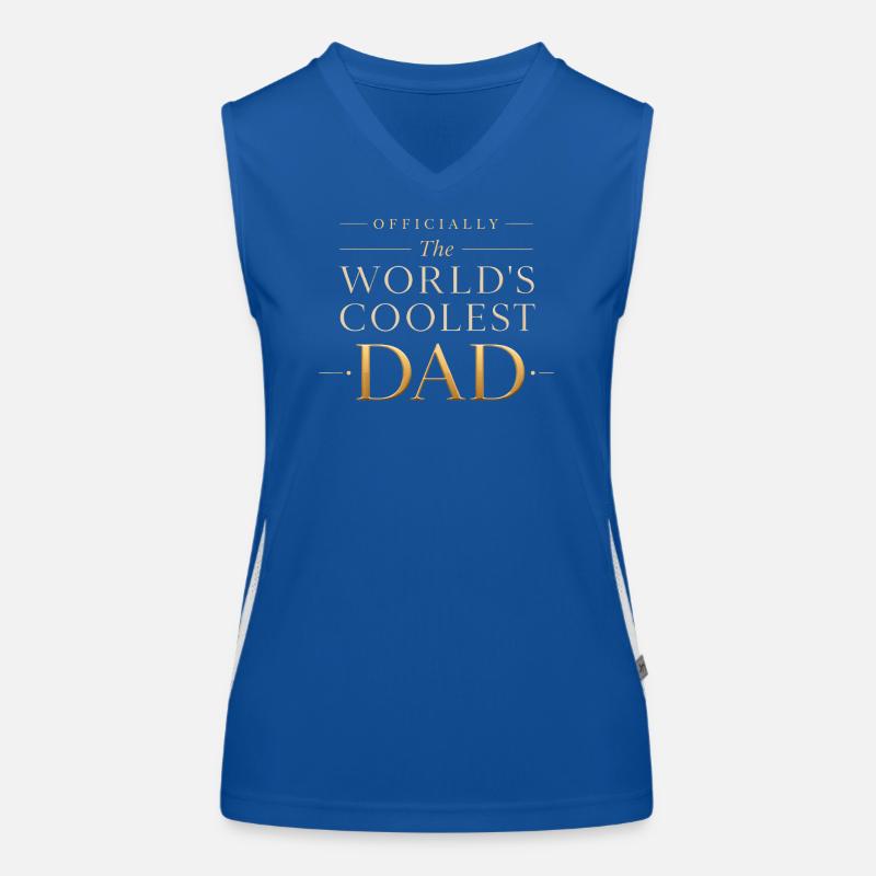 Officiellement le Papa le Plus Cool du Monde Débardeur respirant contrasté Femme
