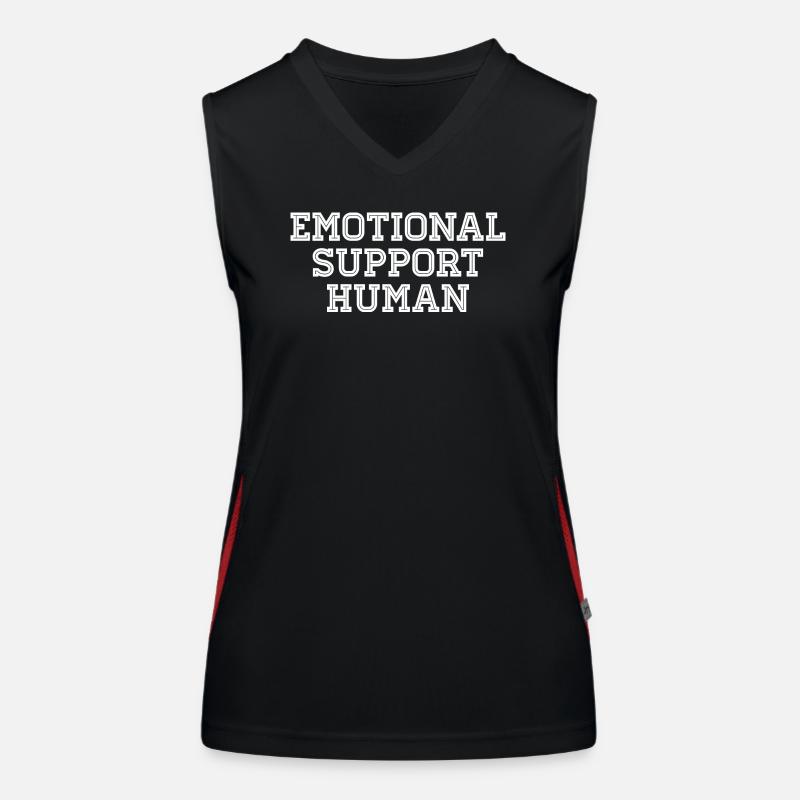 Emotional Support Human Funktionelles Kontrast-Tank Top für Frauen