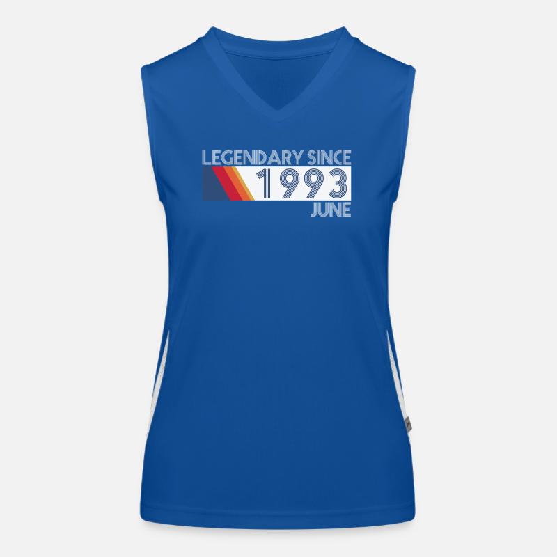 Retro SiFi Legendary since Juni 1993 - Geburtstag Funktionelles Kontrast-Tank Top für Frauen