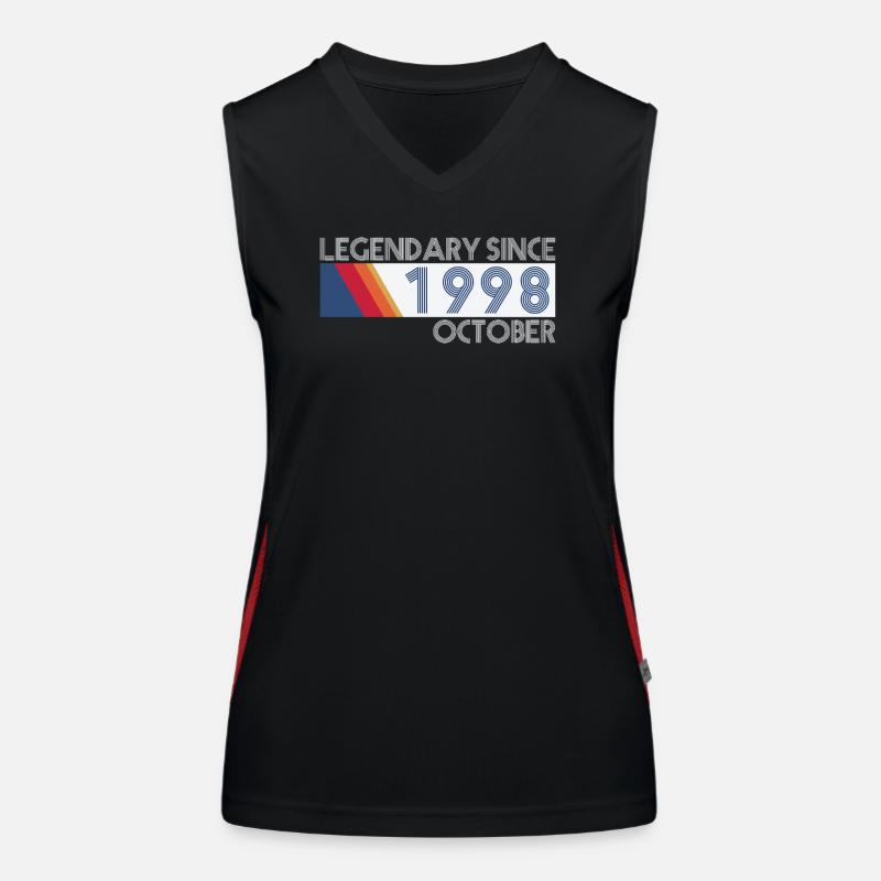 Retro SiFi Legendary since October 1998 - Geburtst Women's Functional Contrast Tank Top