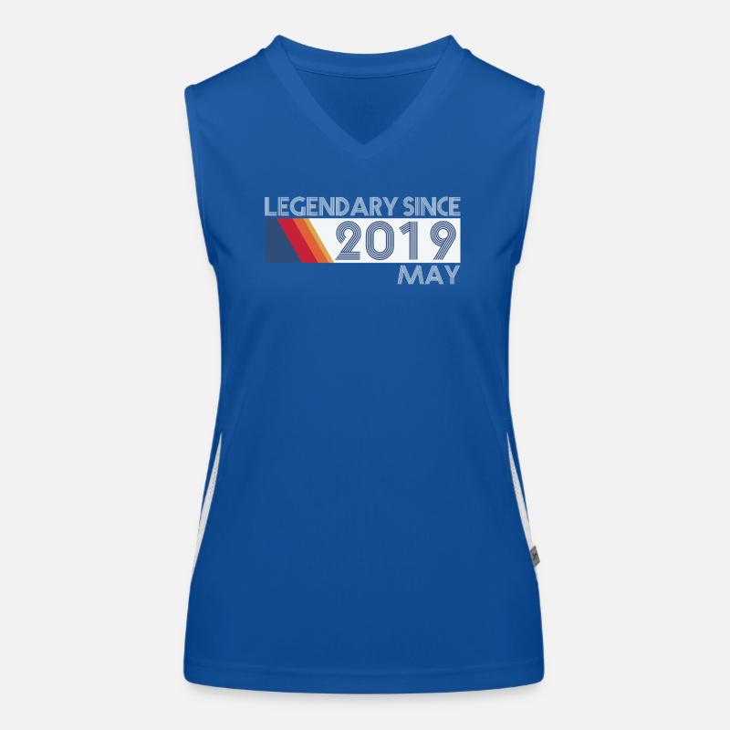 Retro SiFi Legendary since May 2019 - Geburtstag Funktionelles Kontrast-Tank Top für Frauen