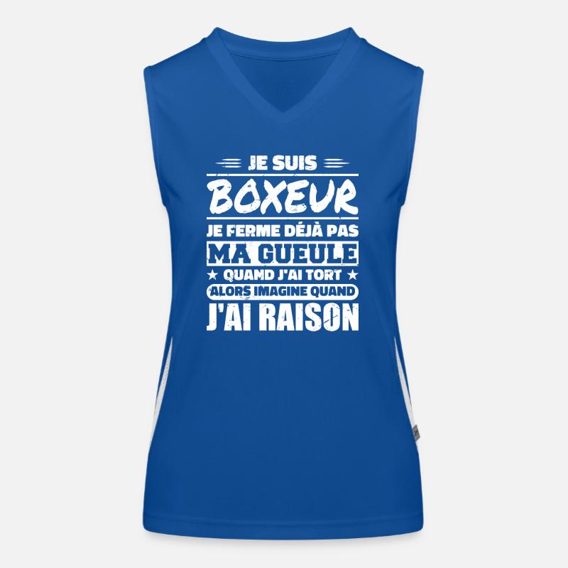 Ich bin Boxer Humor Boxen Boxer Geschenk Funktionelles Kontrast-Tank Top für Frauen
