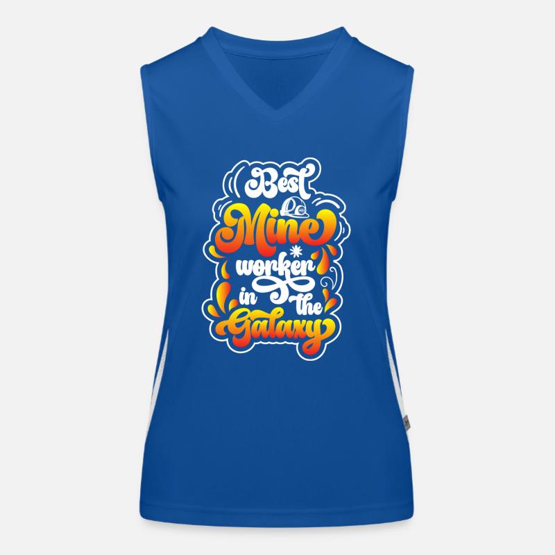Coal pickaxe pit Women's Functional Contrast Tank Top
