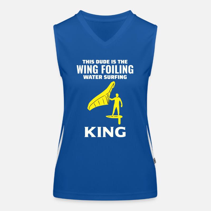 Wing Foiling Hydrofoil Surfen Surf Wassersport Funktionelles Kontrast-Tank Top für Frauen