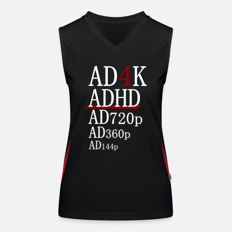 ADHD - AD4K Funktionelles Kontrast-Tank Top für Frauen