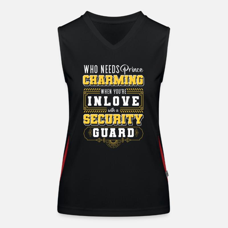 Security Service Security Officer Women's Functional Contrast Tank Top