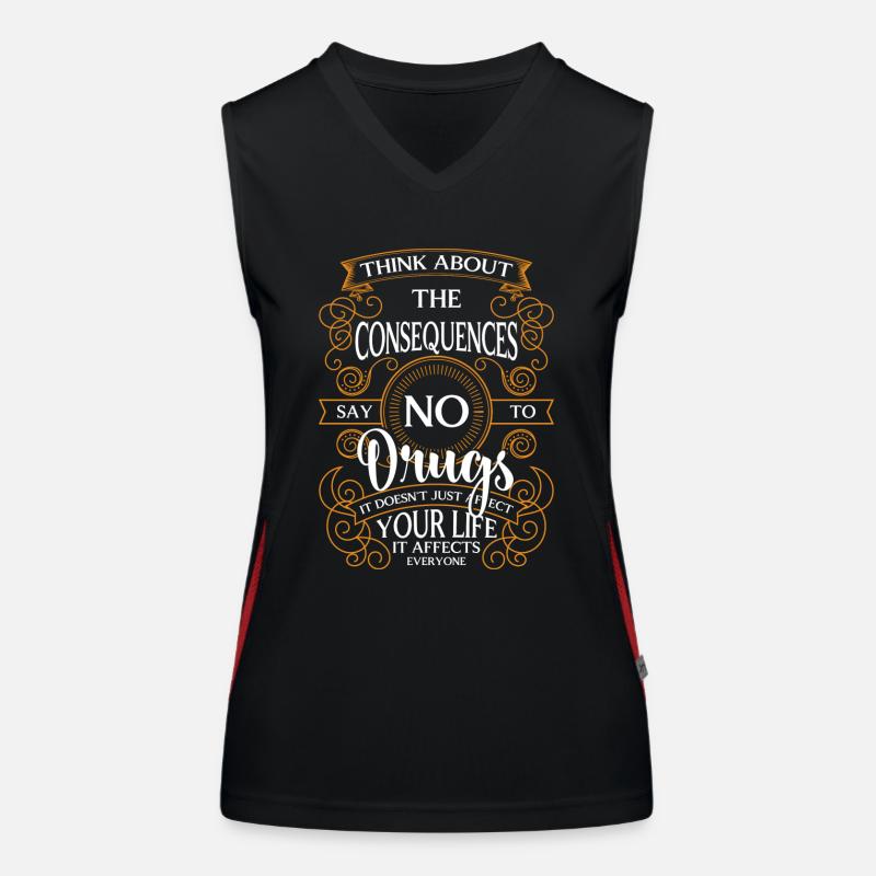 Withdrawal dependence Clean Women's Functional Contrast Tank Top