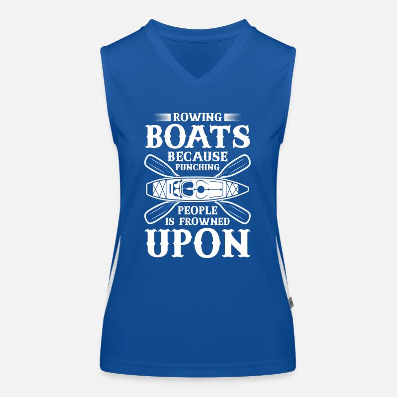 Rowing Rowing Kayak Helmsman Women's Functional Contrast Tank Top
