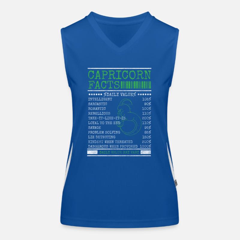 Steinbock Geburtstag Funktionelles Kontrast-Tank Top für Frauen