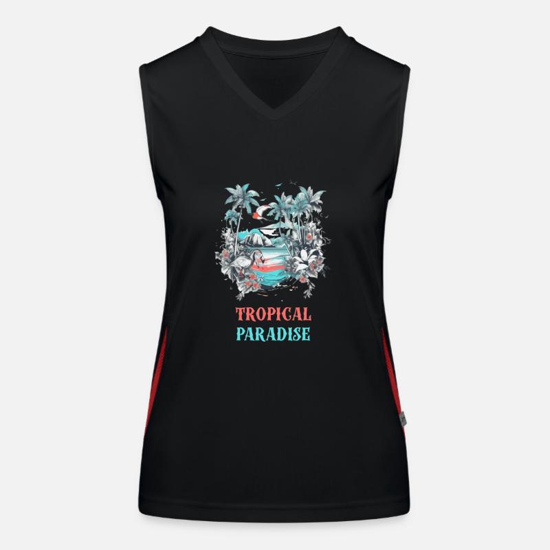 Tropical Paradise Women's Functional Contrast Tank Top
