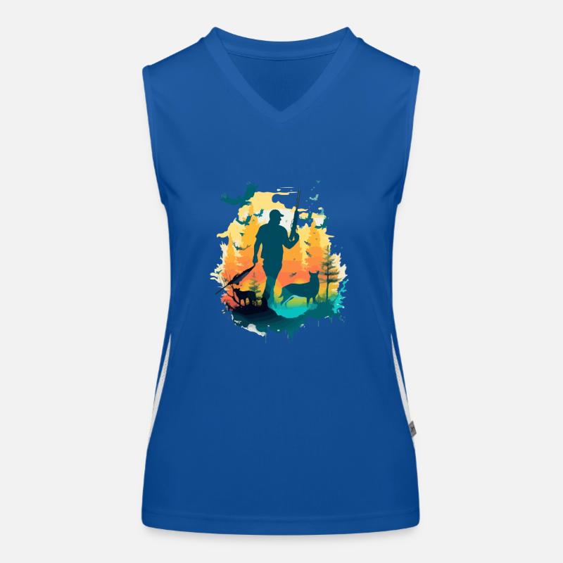 Marcus der Jäger Funktionelles Kontrast-Tank Top für Frauen