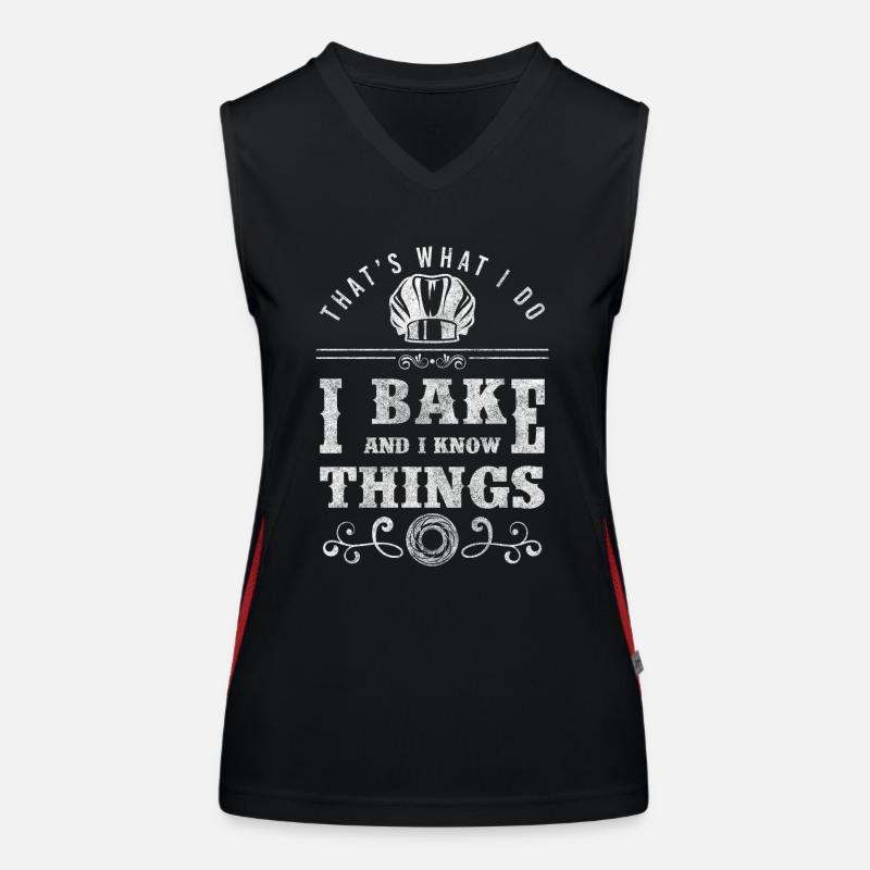 Backen Brötchen Cupcake Funktionelles Kontrast-Tank Top für Frauen