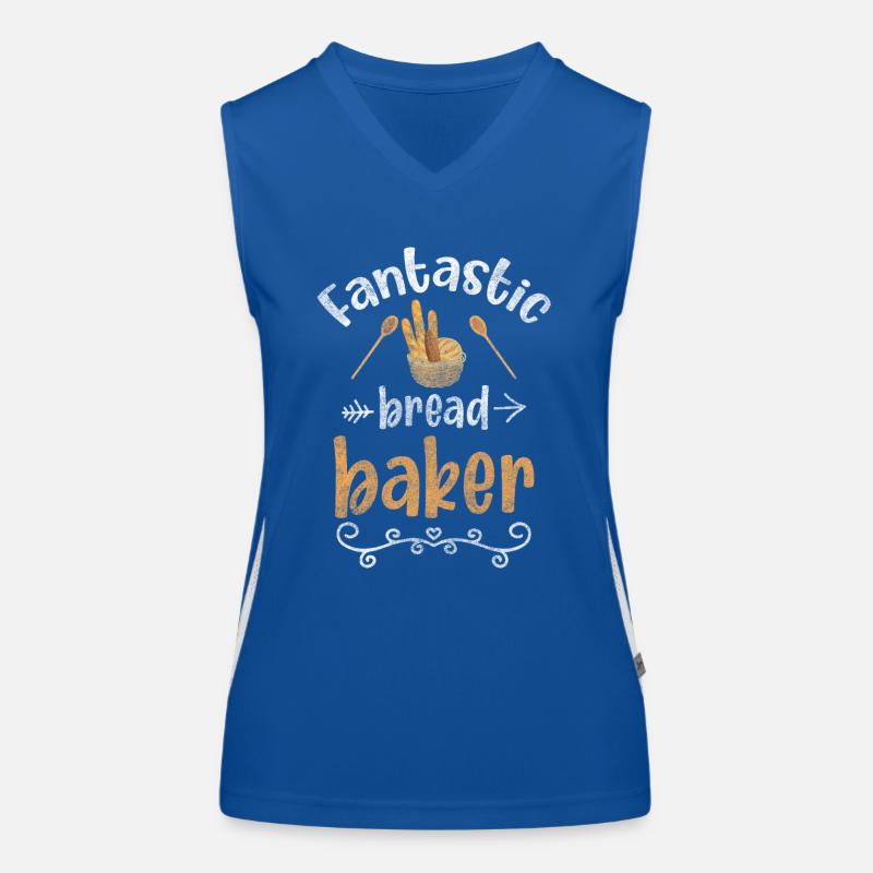 Backen Konditor Brötchen Teig Funktionelles Kontrast-Tank Top für Frauen