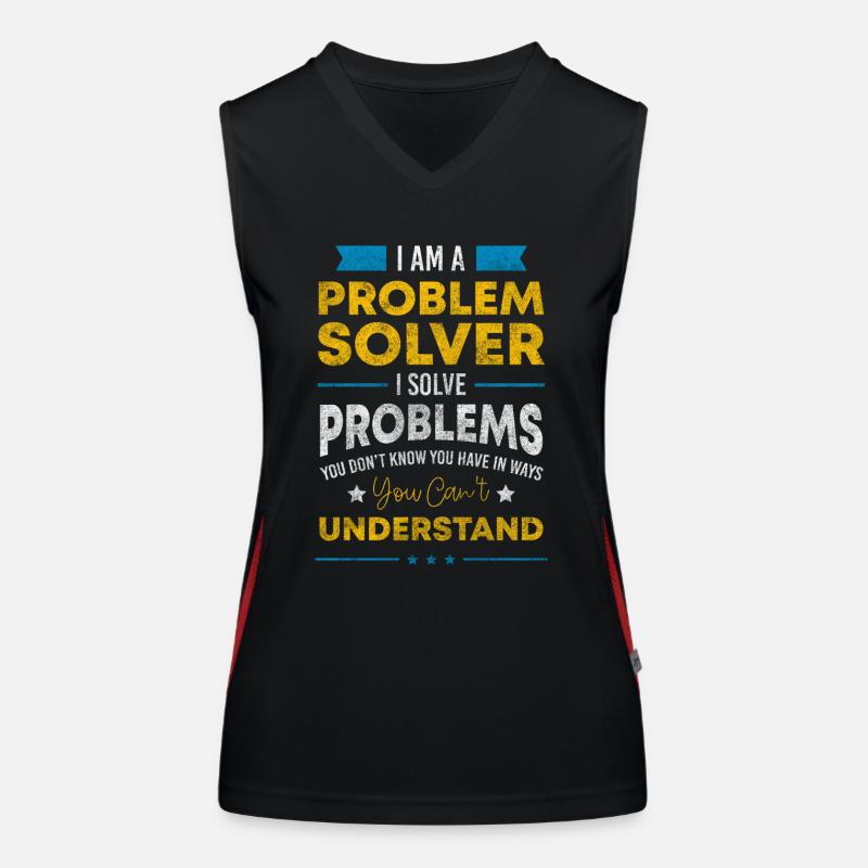 Problems Solution Positive Women's Functional Contrast Tank Top