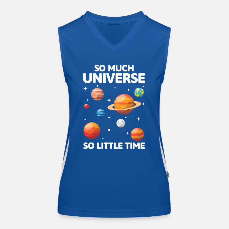 Astronomie Raumfahrt Stern Funktionelles Kontrast-Tank Top für Frauen
