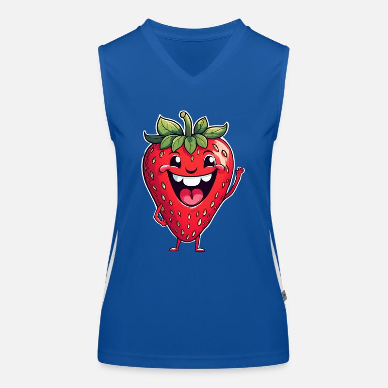 Fraise Débardeur respirant contrasté Femme