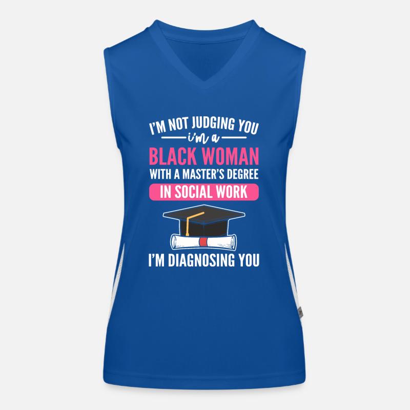 Master's Degree Graduation Ceremony Women's Functional Contrast Tank Top