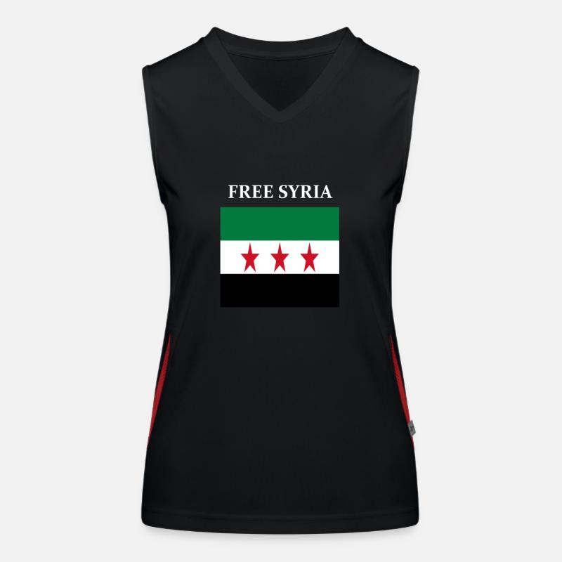 Syrie libre Débardeur respirant contrasté Femme