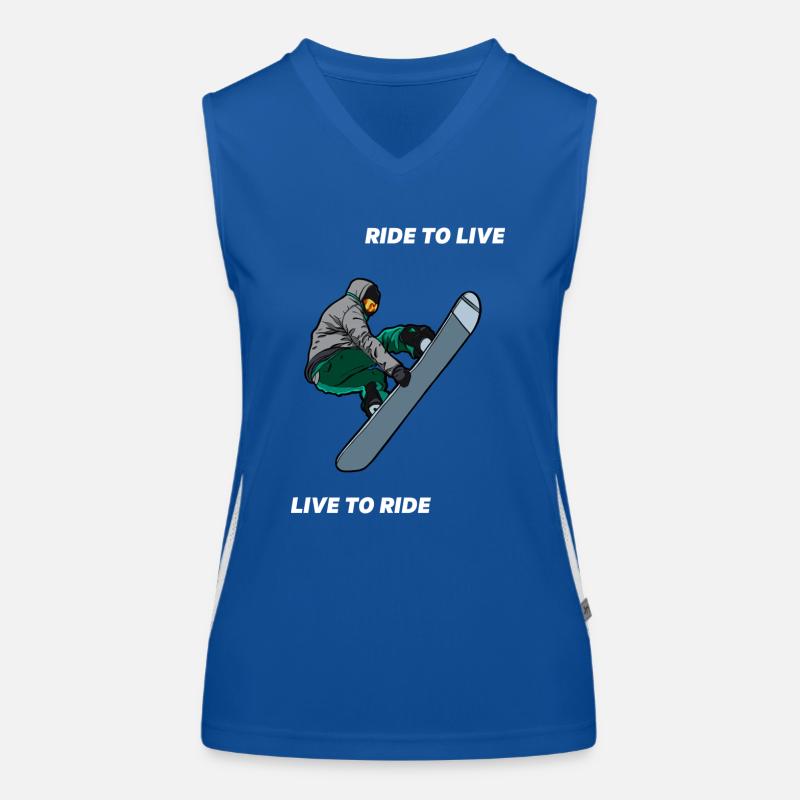 SNOWBOARDING Funktionelles Kontrast-Tank Top für Frauen