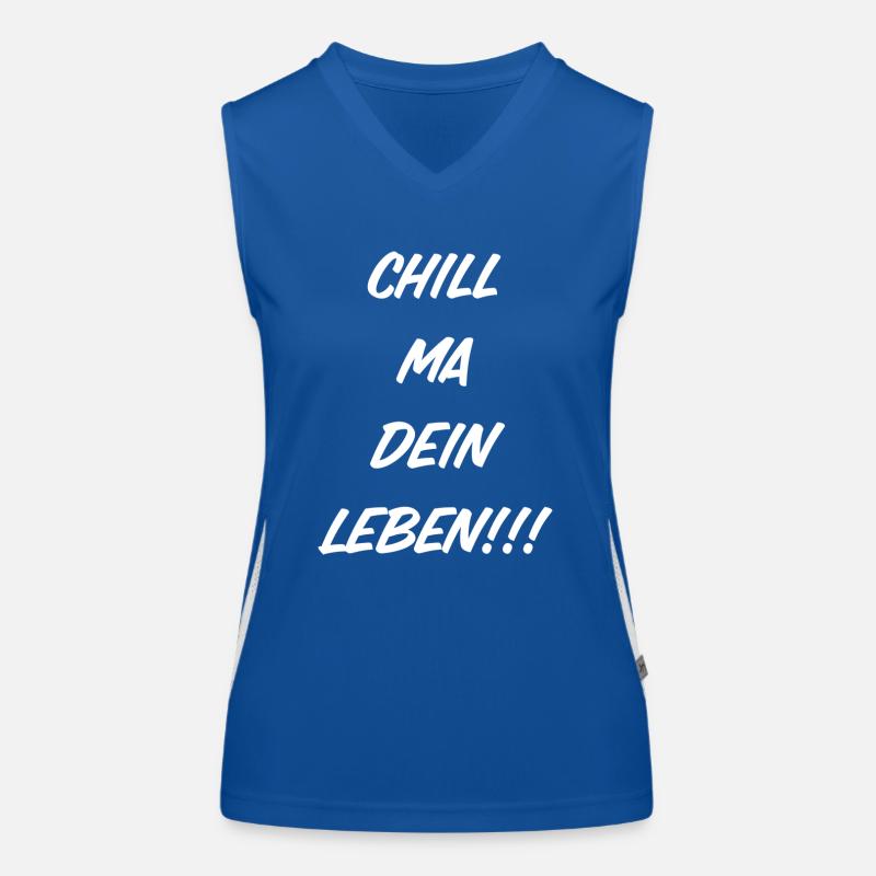 Chill ma dein Leben… Funktionelles Kontrast-Tank Top für Frauen