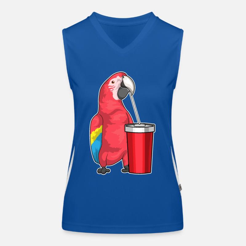 Papagei Trinkbecher Funktionelles Kontrast-Tank Top für Frauen