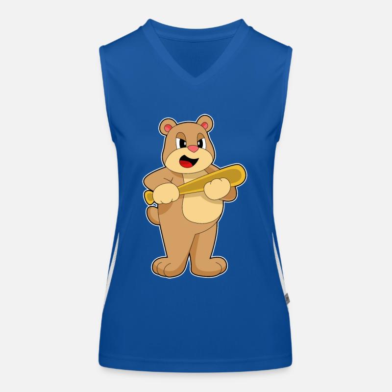 Batte de baseball Bear Débardeur respirant contrasté Femme