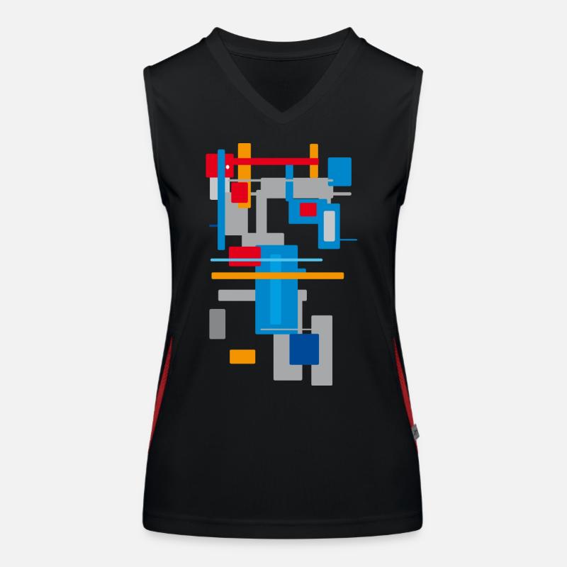 Architecture Patterns Women's Functional Contrast Tank Top