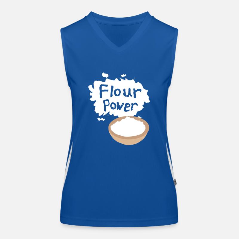 Flour Power Funktionelles Kontrast-Tank Top für Frauen