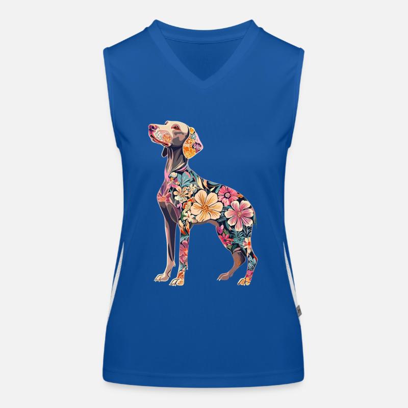 Weimaraner Funktionelles Kontrast-Tank Top für Frauen