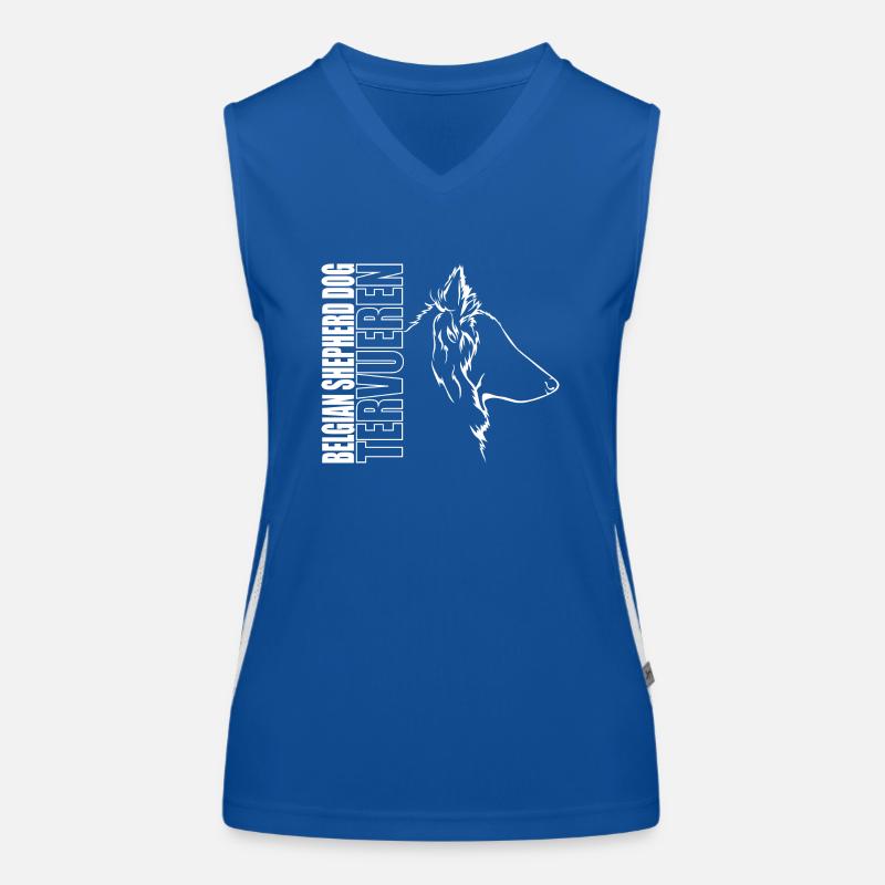 BELGIAN SHEPHERD DOG TERVUEREN Profile Wilsigns Women's Functional Contrast Tank Top